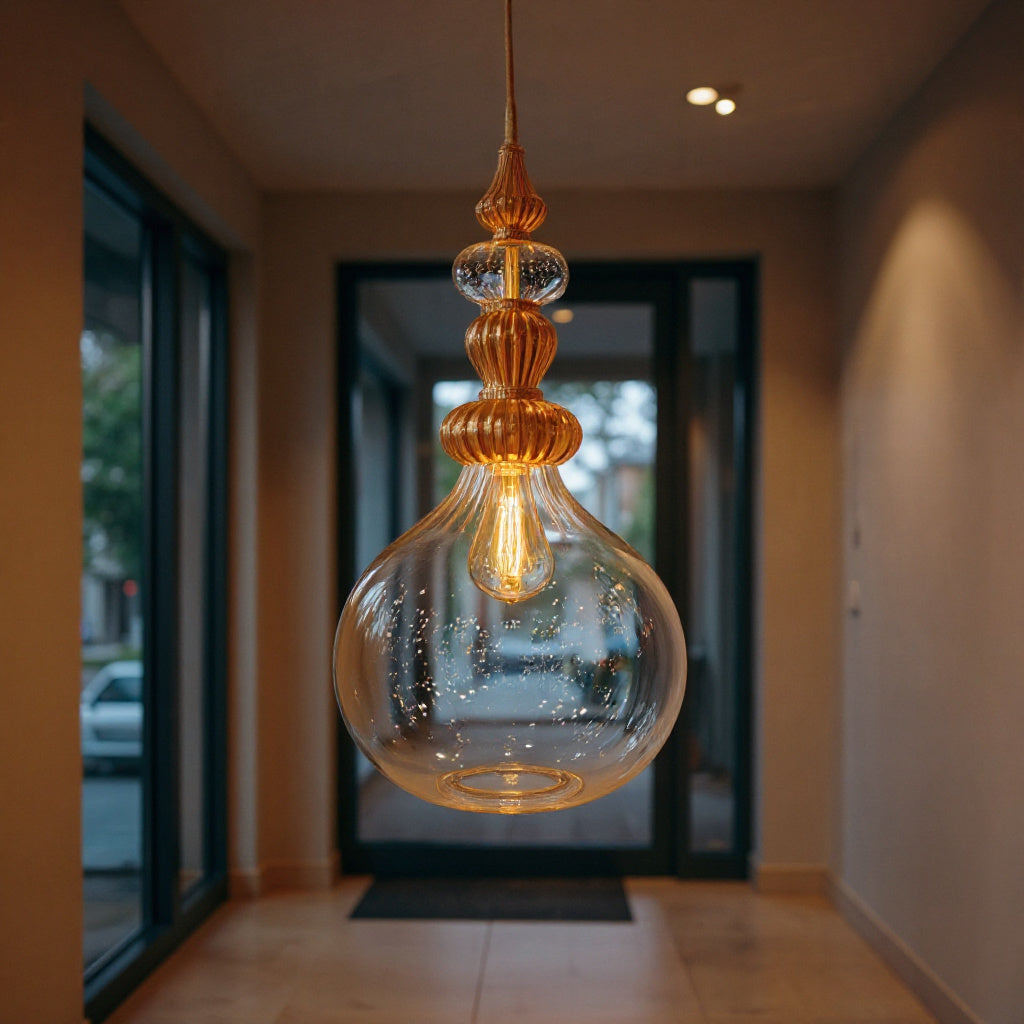 Luxury Blown Glass Pendant Light